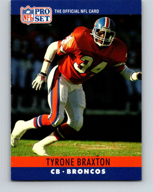 1990 Pro Set #87 Tyrone Braxton Mint Denver Broncos  Image 1