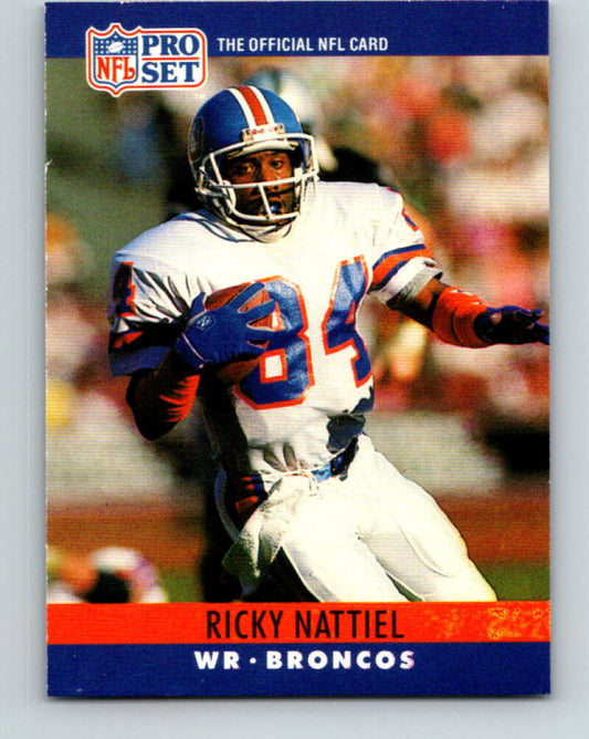 1990 Pro Set #93 Ricky Nattiel Mint Denver Broncos  Image 1