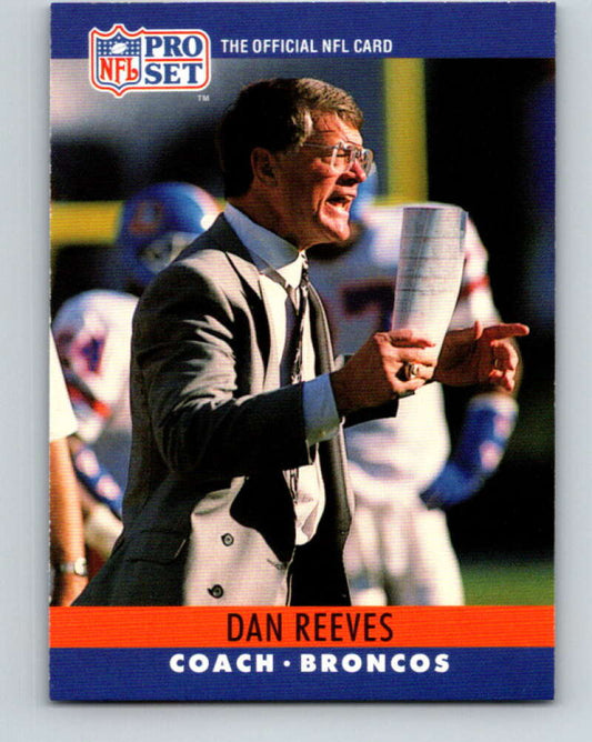 1990 Pro Set #94 Dan Reeves Mint Denver Broncos  Image 1