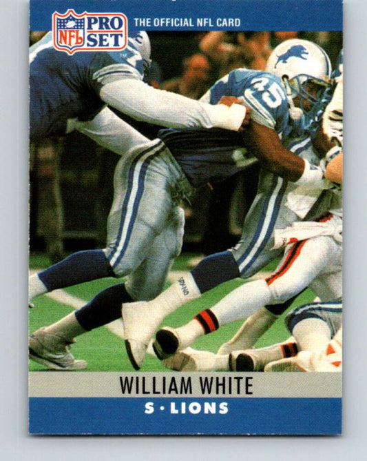 1990 Pro Set #104 William White Mint RC Rookie Detroit Lions