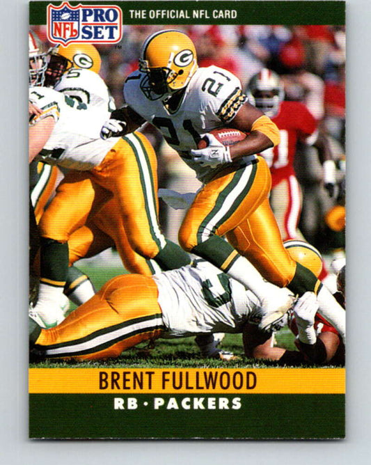 1990 Pro Set #107 Brent Fullwood Mint Green Bay Packers  Image 1