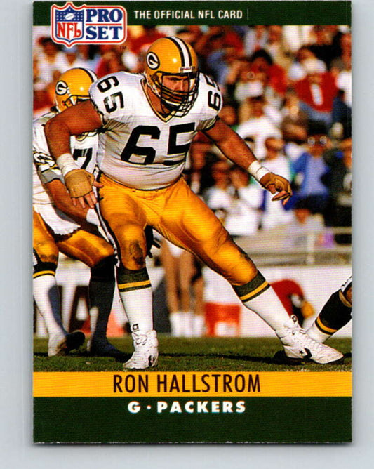 1990 Pro Set #108 Ron Hallstrom Mint RC Rookie Green Bay Packers  Image 1