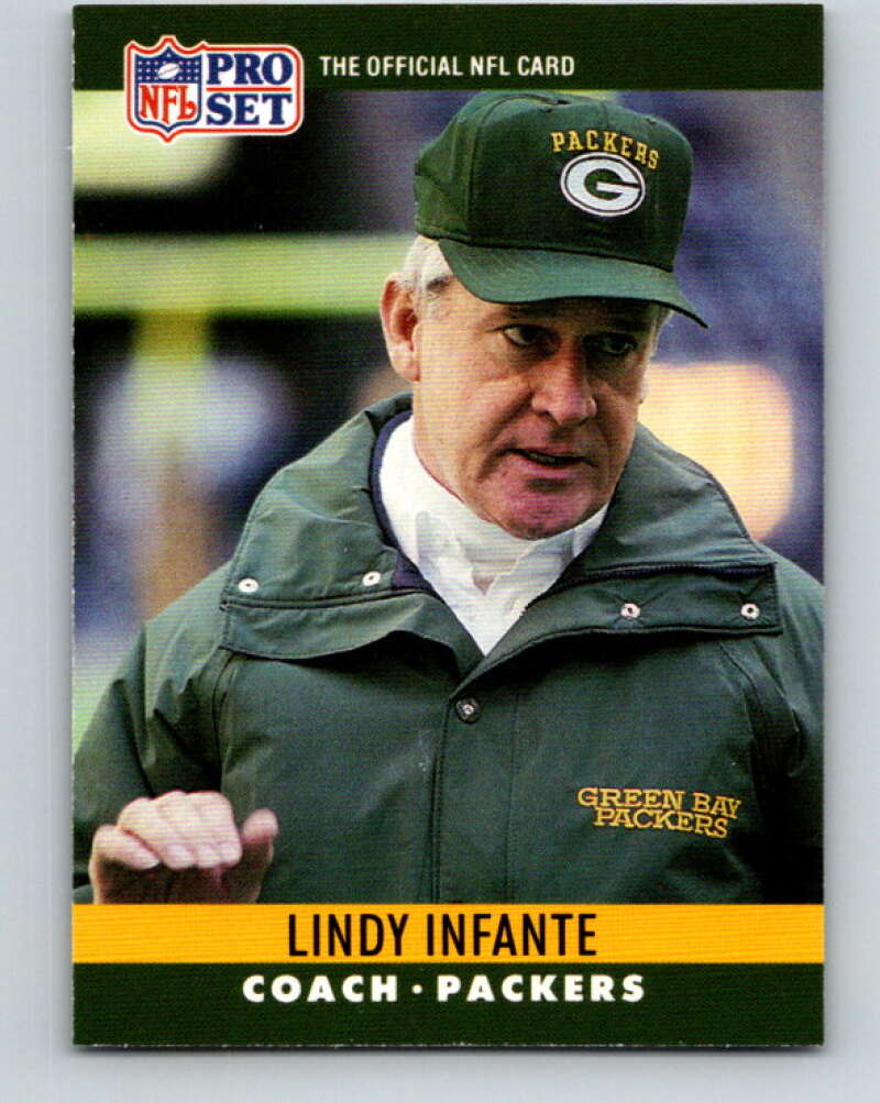 1990 Pro Set #116 Lindy Infante Mint Green Bay Packers  Image 1