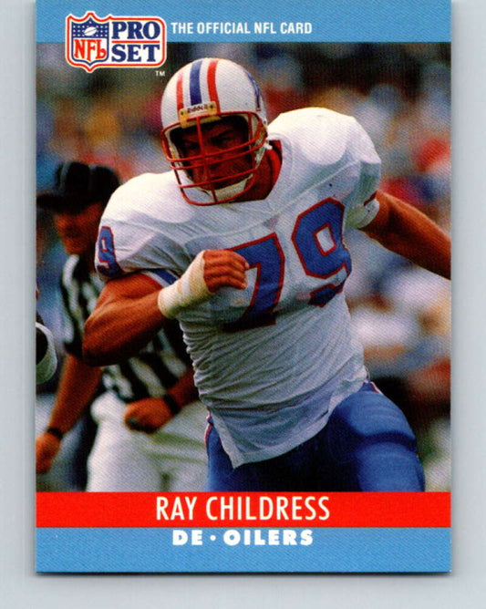 1990 Pro Set #118 Ray Childress Mint Houston Oilers  Image 1