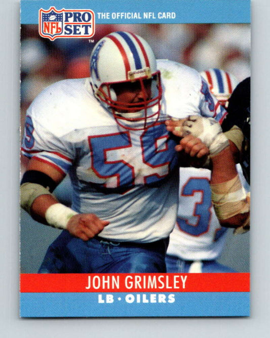 1990 Pro Set #120 John Grimsley Mint Houston Oilers  Image 1