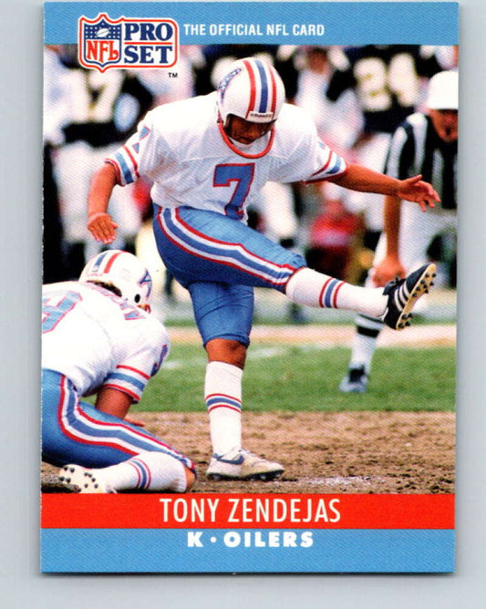 1990 Pro Set #126 Tony Zendejas Mint Houston Oilers  Image 1
