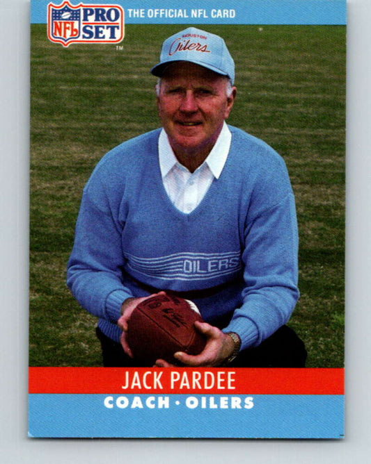 1990 Pro Set #127 Jack Pardee Mint Houston Oilers  Image 1