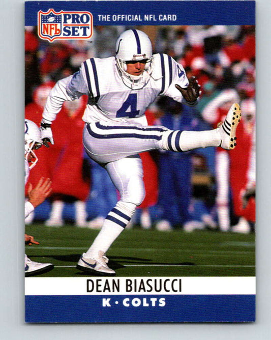 1990 Pro Set #129 Dean Biasucci Mint Indianapolis Colts  Image 1