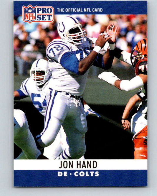 1990 Pro Set #132 Jon Hand Mint Indianapolis Colts  Image 1