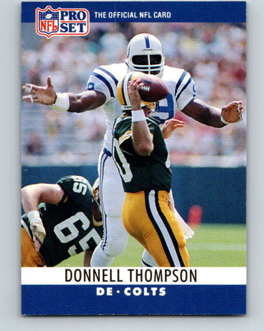 1990 Pro Set #136 Donnell Thompson Mint Indianapolis Colts  Image 1