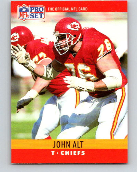 1990 Pro Set #140 John Alt Mint RC Rookie Kansas City Chiefs  Image 1