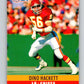 1990 Pro Set #143 Dino Hackett Mint Kansas City Chiefs  Image 1