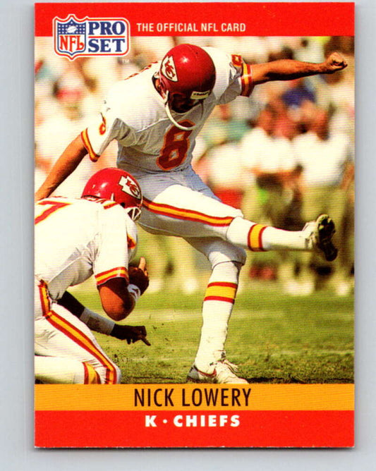 1990 Pro Set #144 Nick Lowery Mint Kansas City Chiefs  Image 1