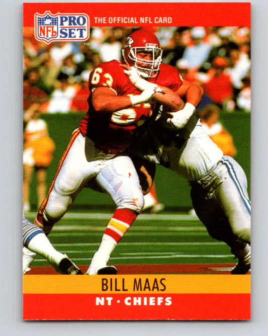 1990 Pro Set #145 Bill Maas Mint Kansas City Chiefs  Image 1