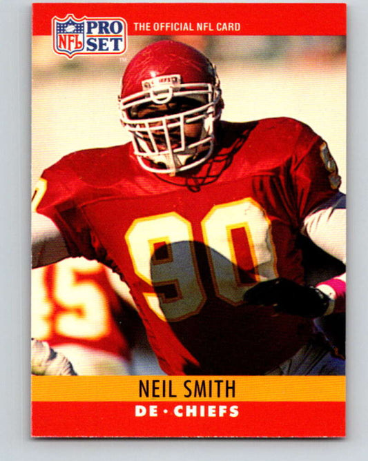 1990 Pro Set #147 Neil Smith Mint Kansas City Chiefs  Image 1
