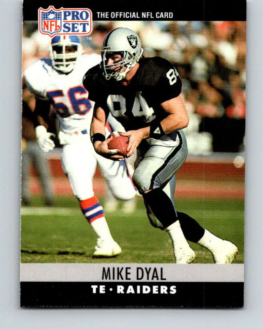 1990 Pro Set #151 Mike Dyal Mint RC Rookie Los Angeles Raiders  Image 1