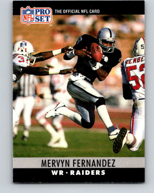 1990 Pro Set #152 Mervyn Fernandez Mint Los Angeles Raiders  Image 1