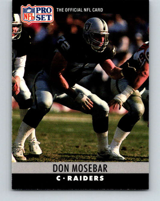 1990 Pro Set #156 Don Mosebar Mint Los Angeles Raiders  Image 1