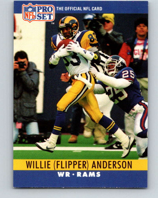 1990 Pro Set #162 Flipper Anderson Mint Los Angeles Rams  Image 1