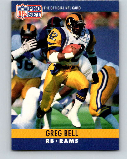1990 Pro Set #163 Greg Bell Mint Los Angeles Rams  Image 1