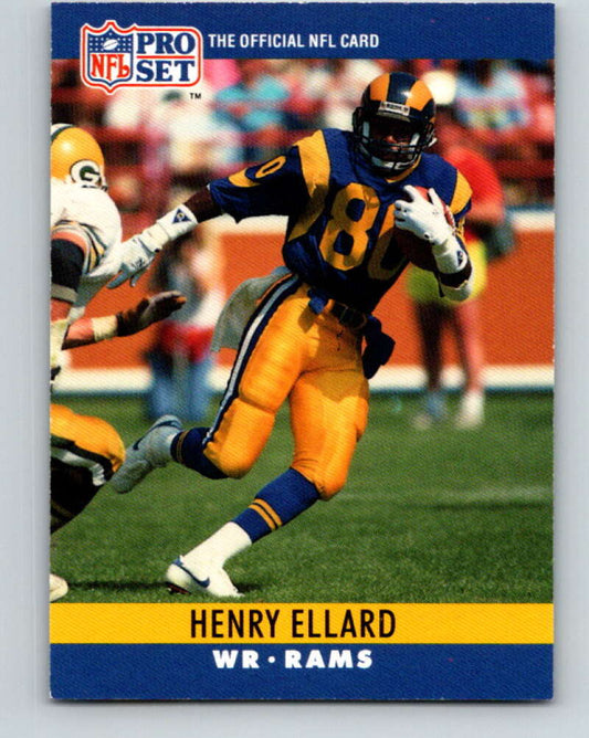 1990 Pro Set #164 Henry Ellard Mint Los Angeles Rams  Image 1