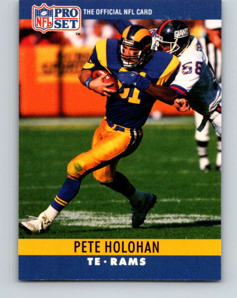 1990 Pro Set #168 Pete Holohan Mint Los Angeles Rams