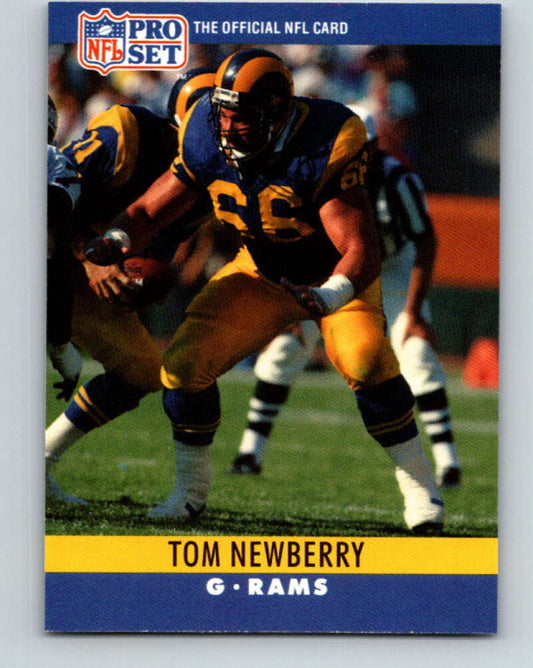 1990 Pro Set #170 Tom Newberry Mint Los Angeles Rams  Image 1