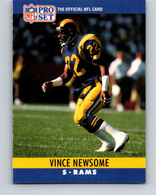 1990 Pro Set #171 Vince Newsome Mint RC Rookie Los Angeles Rams  Image 1