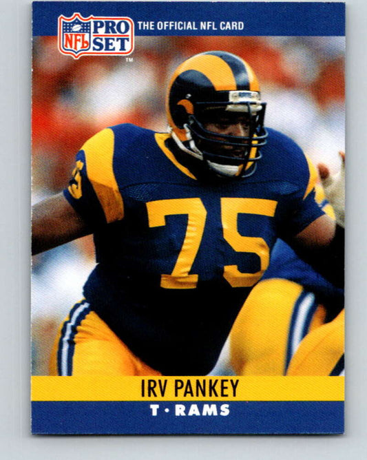 1990 Pro Set #172 Irv Pankey Mint Los Angeles Rams