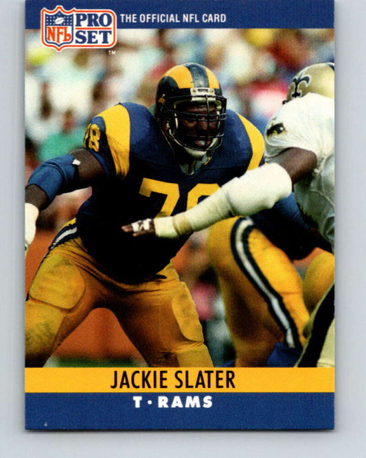 1990 Pro Set #173 Jackie Slater Mint Los Angeles Rams  Image 1