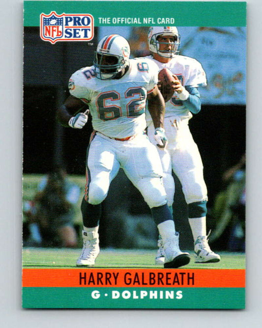 1990 Pro Set #179 Harry Galbreath Mint RC Rookie Miami Dolphins  Image 1