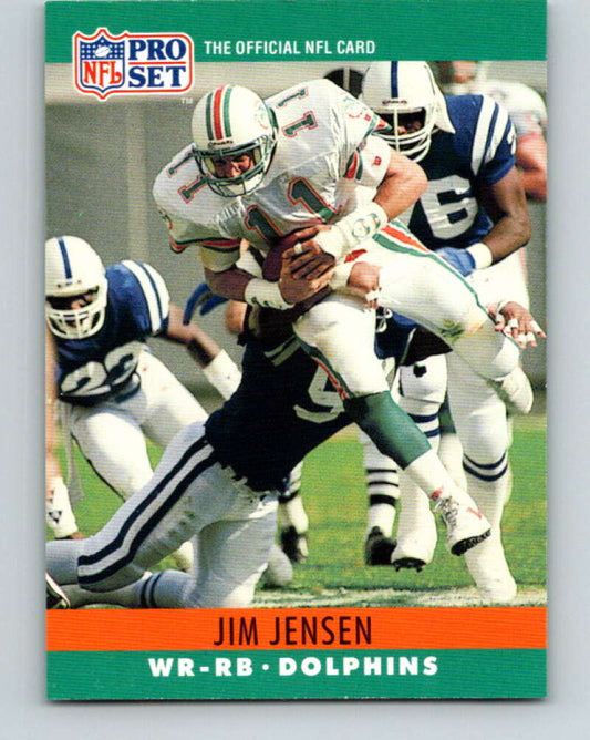 1990 Pro Set #180 Jim C. Jensen Mint Miami Dolphins  Image 1