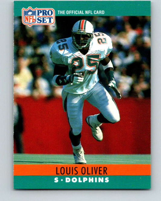 1990 Pro Set #182 Louis Oliver Mint Miami Dolphins  Image 1