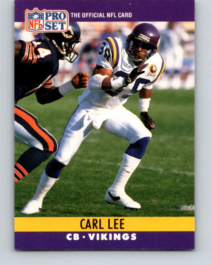 1990 Pro Set #190 Carl Lee Mint Minnesota Vikings  Image 1