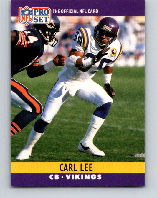 1990 Pro Set #190 Carl Lee Mint Minnesota Vikings  Image 1
