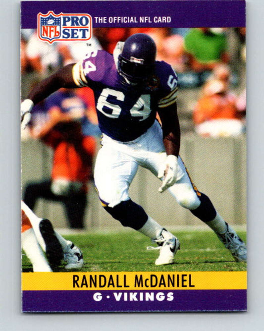 1990 Pro Set #191 Randall McDaniel Mint Minnesota Vikings  Image 1