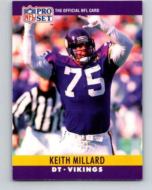 1990 Pro Set #193 Keith Millard Mint Minnesota Vikings  Image 1