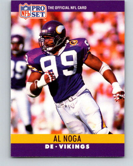 1990 Pro Set #194 Al Noga Mint Minnesota Vikings  Image 1