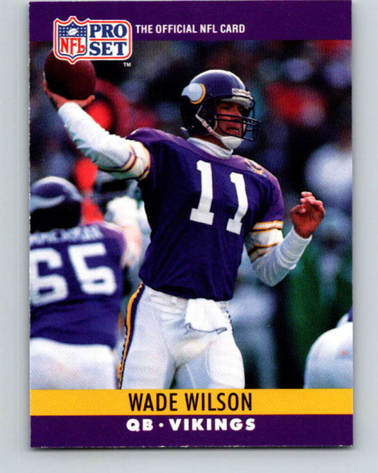 1990 Pro Set #198 Wade Wilson Mint Minnesota Vikings  Image 1