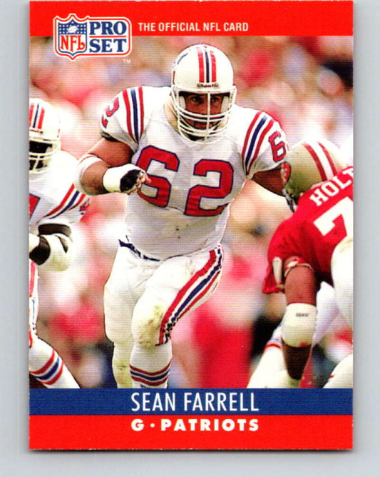 1990 Pro Set #203 Sean Farrell Mint New England Patriots  Image 1
