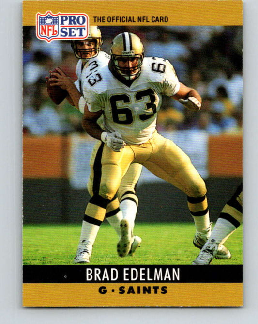 1990 Pro Set #211 Brad Edelman Mint New Orleans Saints  Image 1
