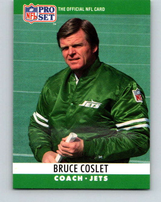 1990 Pro Set #242 Bruce Coslet Mint New York Jets  Image 1