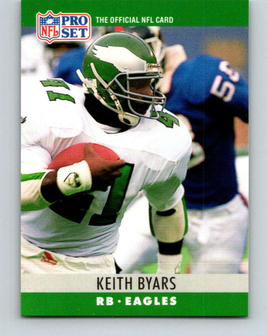 1990 Pro Set #245 Keith Byars Mint Philadelphia Eagles  Image 1