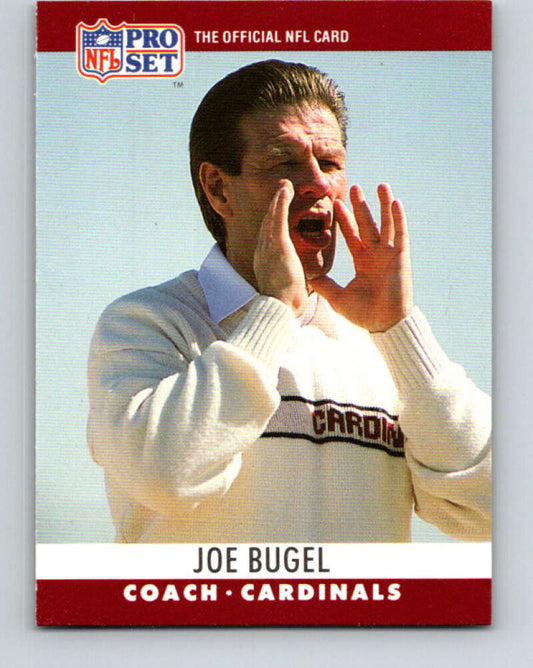 1990 Pro Set #265 Joe Bugel Mint RC Rookie Phoenix Cardinals  Image 1