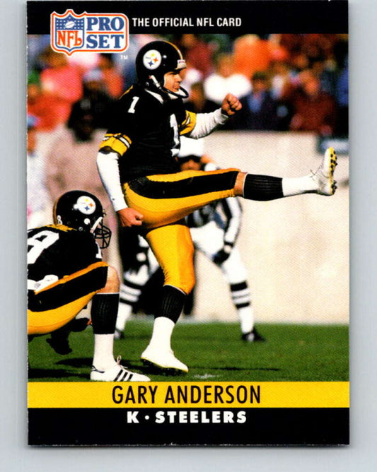 1990 Pro Set #266 Gary Anderson Mint Pittsburgh Steelers  Image 1