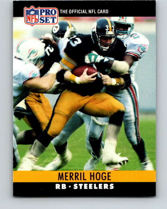 1990 Pro Set #268 Merril Hoge Mint Pittsburgh Steelers  Image 1