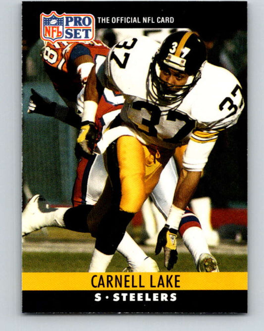 1990 Pro Set #269 Carnell Lake Mint Pittsburgh Steelers  Image 1
