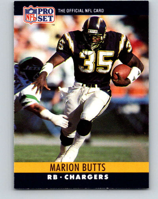 1990 Pro Set #276 Marion Butts Mint San Diego Chargers  Image 1