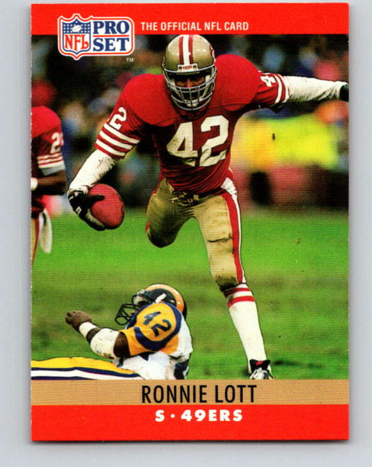 1990 Pro Set #291 Ronnie Lott Mint San Francisco 49ers