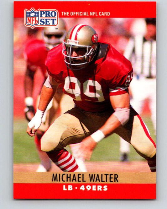 1990 Pro Set #298 Michael Walter Mint San Francisco 49ers